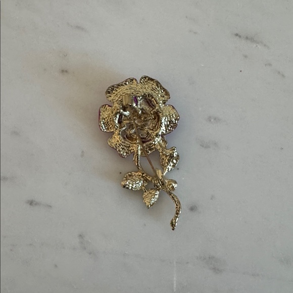 Betsey Johnson Floral Brooch - Picture 2 of 2